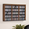 Triple Wall Mounted DVD/CD Rack,  523 CDs 213 DVDs - Cherry & Black