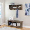 48" Wide Hanging Entryway Shelf, Drifted Gray