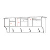 Entryway Cubbie Shelf, White