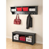 60" Wide Hanging Entryway Shelf, Black