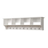 60" Wide Hanging Entryway Shelf, White