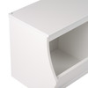 Monterey Stackable 2-Bin Storage Cubbie, White