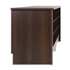 24 pair Shoe Storage Cubby Bench, Espresso