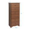 Monterey Tall 6-Drawer Chest, Cherry