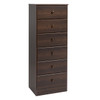 Astrid 6-Drawer Tall Chest, Espresso                             