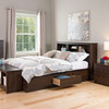 Queen Mate's Platform Storage Bed with 6 Drawers, Espresso