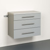 HangUps 3-Drawer Base Storage Cabinet, Light Gray