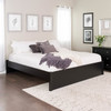 King Select 4-Post Platform Bed, Black