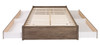 Queen Select 4-Post Platform Bed with 4 Drawers, Drifted Gray