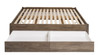 Queen Select 4-Post Platform Bed with 4 Drawers, Drifted Gray