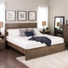 King Select 4-Post Platform Bed, Drifted Gray