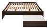 Queen Select 4-Post Platform Bed with 2 Drawers, Espresso