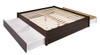 King Select 4-Post Platform Bed with 4 Drawers, Espresso