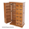 Librarian's Mission Style CD/DVD Media Storage Cabinet - Oak