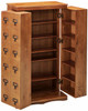 Librarian's Mission Style CD/DVD Media Storage Cabinet - Walnut