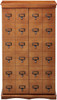 Librarian's Mission Style CD/DVD Media Storage Cabinet - Walnut