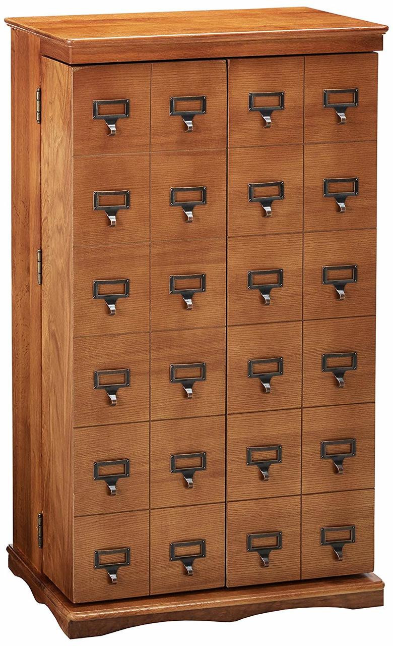 Library Catalog Media Storage Cabinet - Stores CDs or DVDs