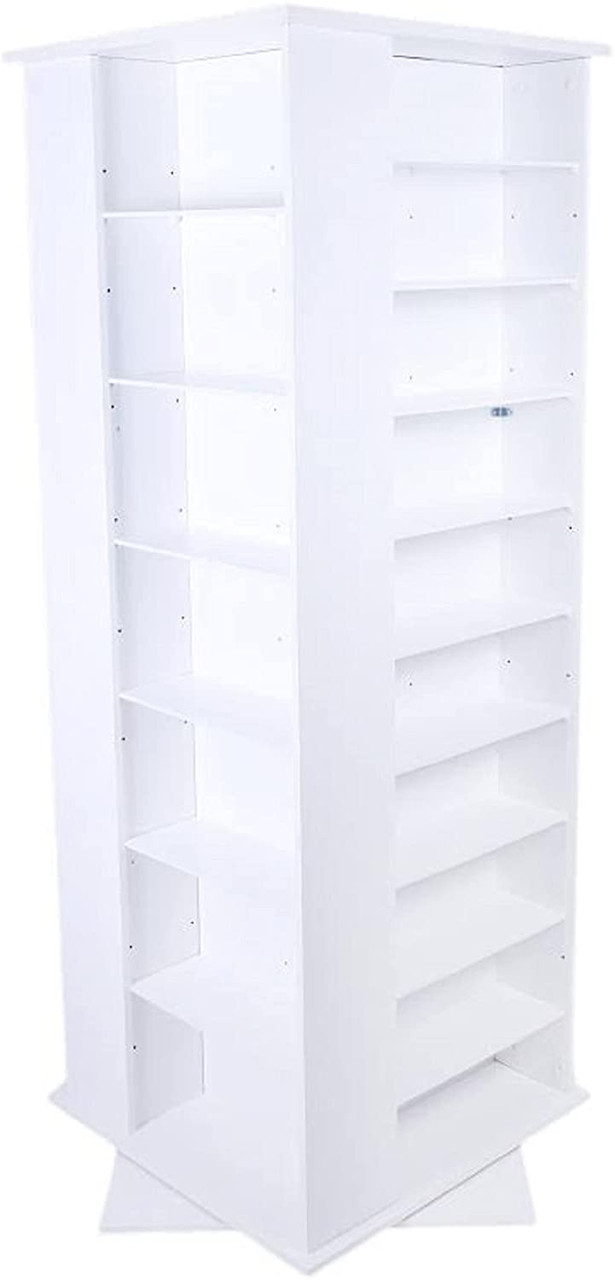 Huge Revolving DVD/CD Rack, 756 DVD or 1600 CD Spinner White