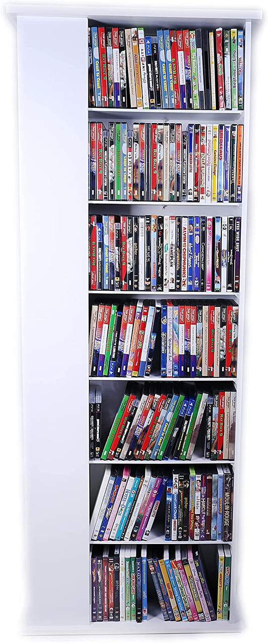 Huge Revolving DVD/CD Rack, 756 DVD or 1600 CD Spinner White