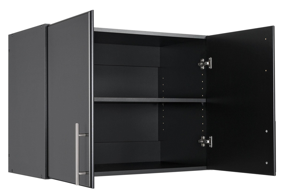 Elite 32 Stackable Wall Cabinet, Black