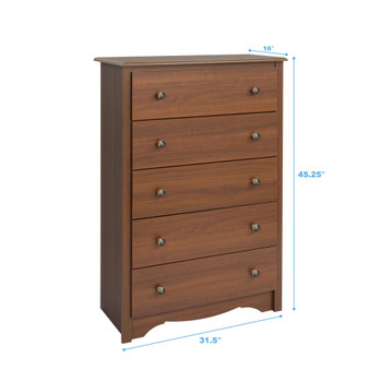 Monterey 5-Drawer Chest, Cherry