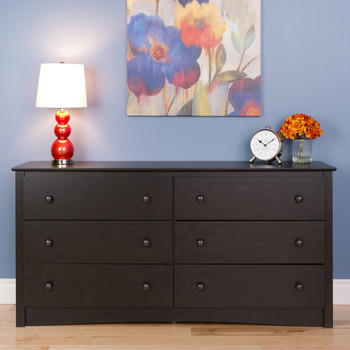 Sonoma 6-Drawer Chest, Washed Black