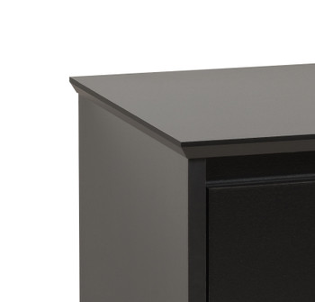 Kallisto 3 Drawer Nightstand Black