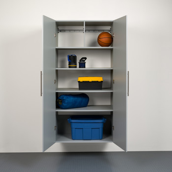 HangUps 36" Large Storage Cabinet, Light Gray