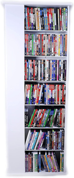 Huge Revolving DVD/CD Rack, 756 DVD or 1600 CD Spinner White