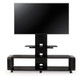 Curved Wood TV Stand/cart with Mount for 35 - 85 inch TV Black