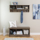 48" Wide Hanging Entryway Shelf, Drifted Gray