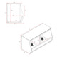 Monterey Stackable 2-Bin Storage Cubbie, White