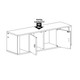 Designer Floating Hutch White