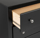 Sonoma Tall 6 Drawer Chest, Black