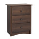 Fremont 3-drawer Tall Nightstand, Espresso