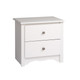 Monterey 2-Drawer Nightstand, White