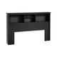 Full / Queen Bookcase Headboard, Black