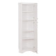 Elite White Tall 2-Door Corner Storage Cabinet