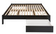 King Select 4-Post Platform Bed with 2 Drawers, Black