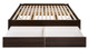 Queen Select 4-Post Platform Bed with 4 Drawers, Espresso