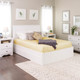 Queen Select 4-Post Platform Bed with 2 Drawers, White