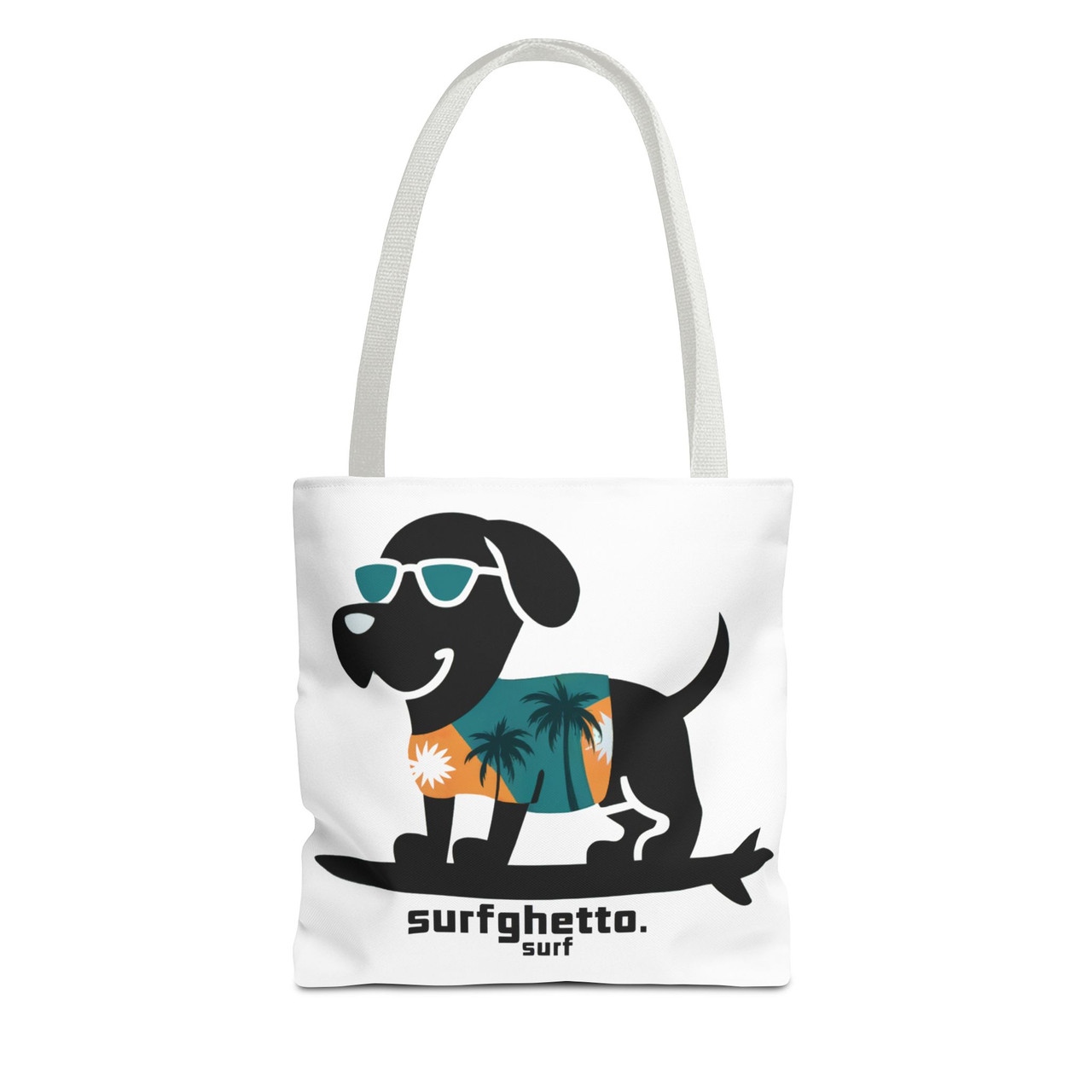 Surfer Dog Tote Bag, Beach Bag, Hawaiian Shirt, Sunglasses, Beach