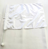 Flag Shaft Light Weight White Ball Poly White Flag
