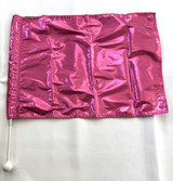 Flag Shaft Light Weight White Ball Metallic Pink Flag