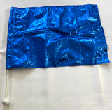 Flag Shaft Light Weight White Ball Metallic Blue Flag