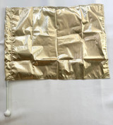 Flag Shaft Light Weight White Ball Metallic Gold Flag