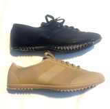 Instep shoe is a high quality cotton canvas shoe with vinyl trim