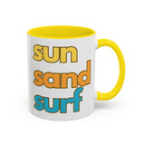 Beach SUN SAND SURF Accent Coffee Mug 11oz
