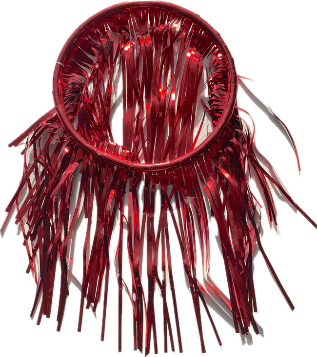 Decorative Dance Hoop Red 13 inch Diameter, 13 Inch streamers