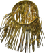 Decorative Dance Hoop Gold 13 inch Diameter, 13 Inch streamers
